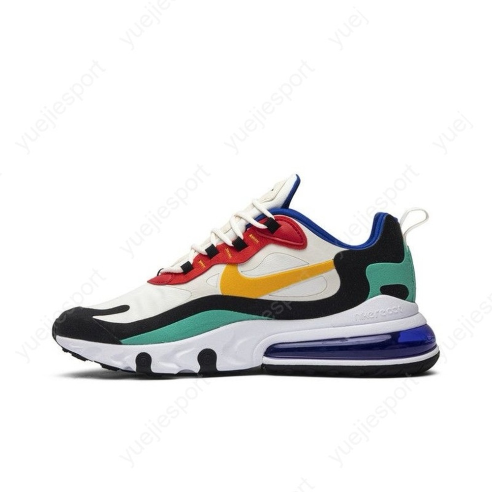 Nike Air Max 270 React Bauhaus Running Shoes Multicolor Youth Size 5.5